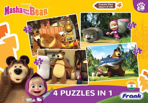 Masha And The Bear 4 IN 1 Jigsaw Puzzle
